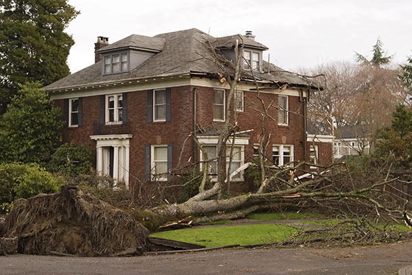 storm damage- to aerial